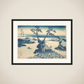 Lake Suwa in Shinano Province (Shinshū Suwako), from the series Thirty-six Views of Mount Fuji (Fugaku sanjūrokkei) framed