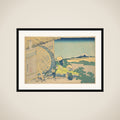 The Waterwheel at Onden (Onden no suisha), from the series Thirty-six Views of Mount Fuji (Fugaku sanjūrokkei) framed