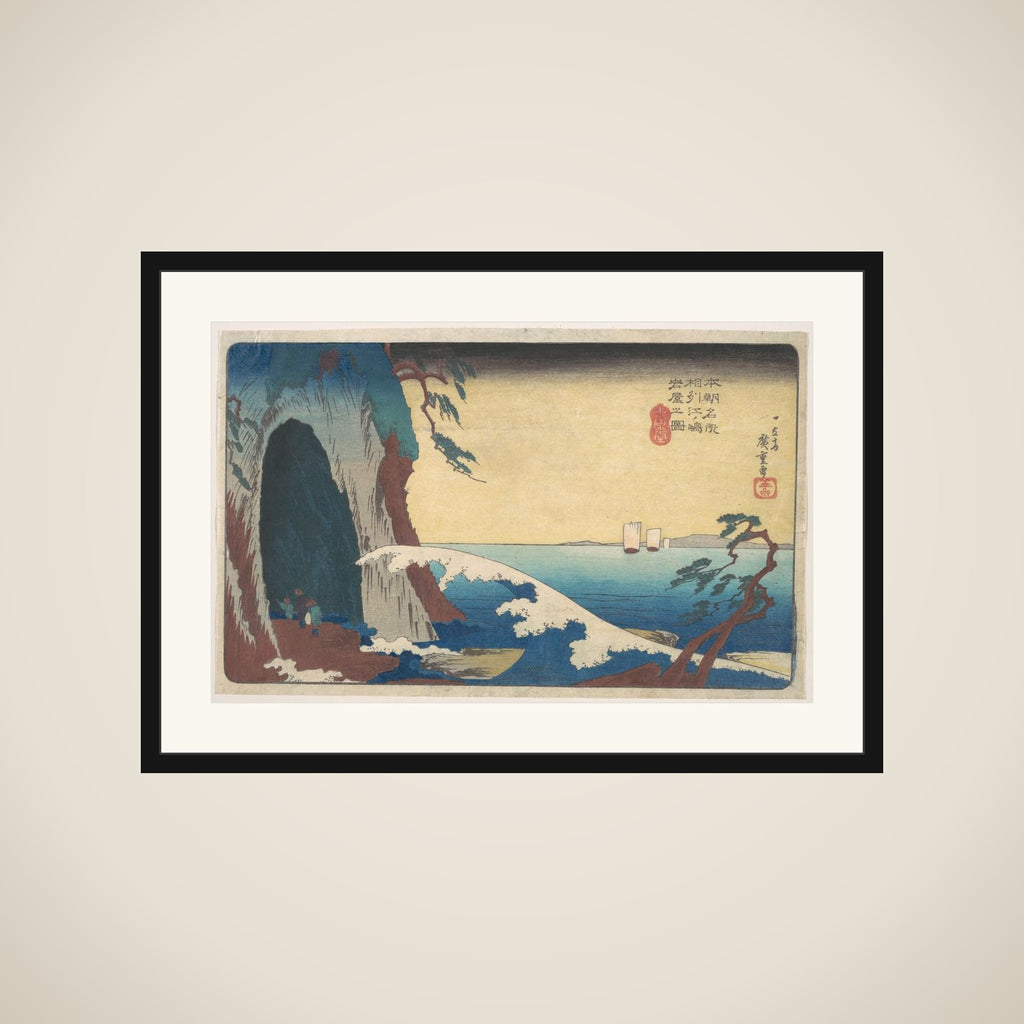 Sōshū, Enoshima Iwaya no Zu framed