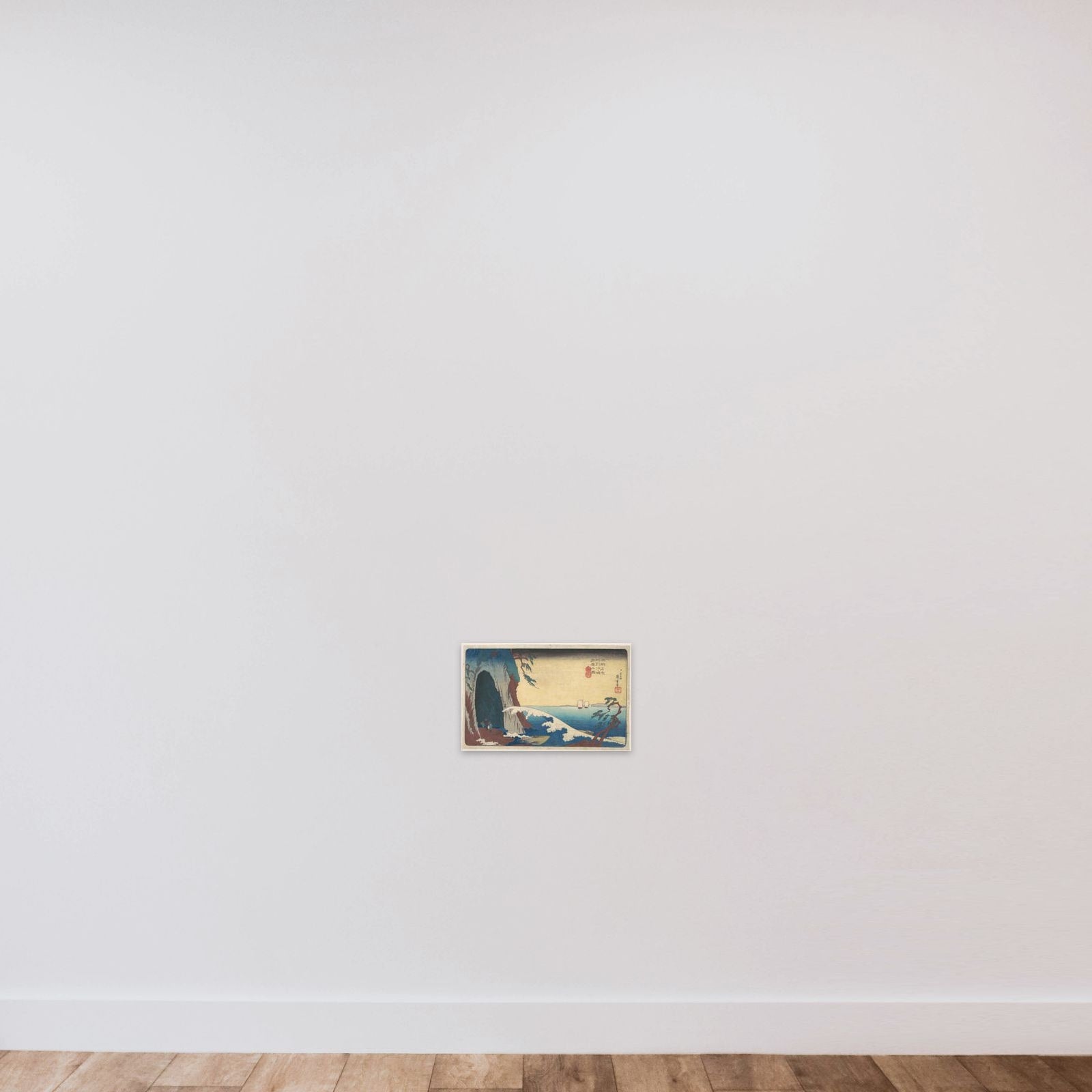 Sōshū, Enoshima Iwaya no Zu unframed — shown to scale