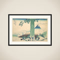 Mishima Pass in Kai Province (Kōshū Mishima goe), from the series Thirty-six Views of Mount Fuji (Fugaku sanjūrokkei framed