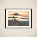 Dawn at Isawa in Kai Province (Kōshū Isawa no akatsuki), from the series Thirty-six Views of Mount Fuji (Fugaku sanjūrokkei) framed