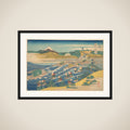 Fuji Seen from Kanaya on the Tōkaidō (Tōkaidō Kanaya no Fuji), from the series Thirty-six Views of Mount Fuji (Fugaku sanjūrokkei framed