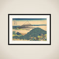 Cushion Pine at Aoyama (Aoyama enza no matsu), from the series Thirty-six Views of Mount Fuji (Fugaku sanjūrokkei) framed
