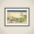 Lower Meguro (Shimo Meguro), from the series Thirty-six Views of Mount Fuji (Fugaku sanjūrokkei) framed