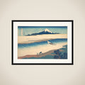 Tama River in Musashi Province (Bushū Tamagawa), from the series Thirty-six Views of Mount Fuji (Fugaku sanjūrokkei) framed