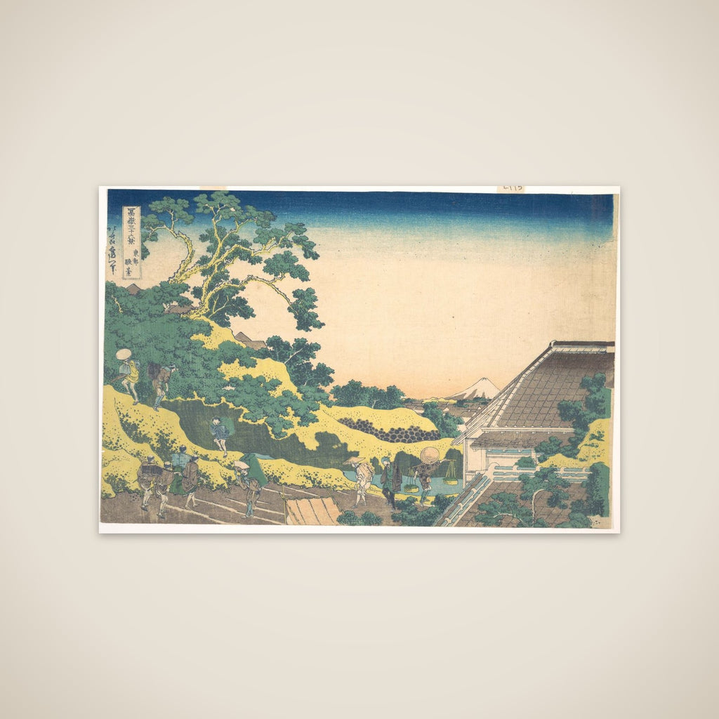 Surugadai in Edo (Tōto Sundai), from the series Thirty-six Views of Mount Fuji (Fugaku sanjūrokkei) unframed print