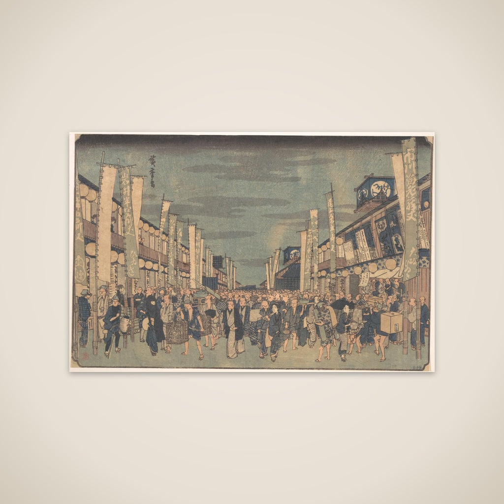 Picture of the Theatres in Sakai Cho unframed print