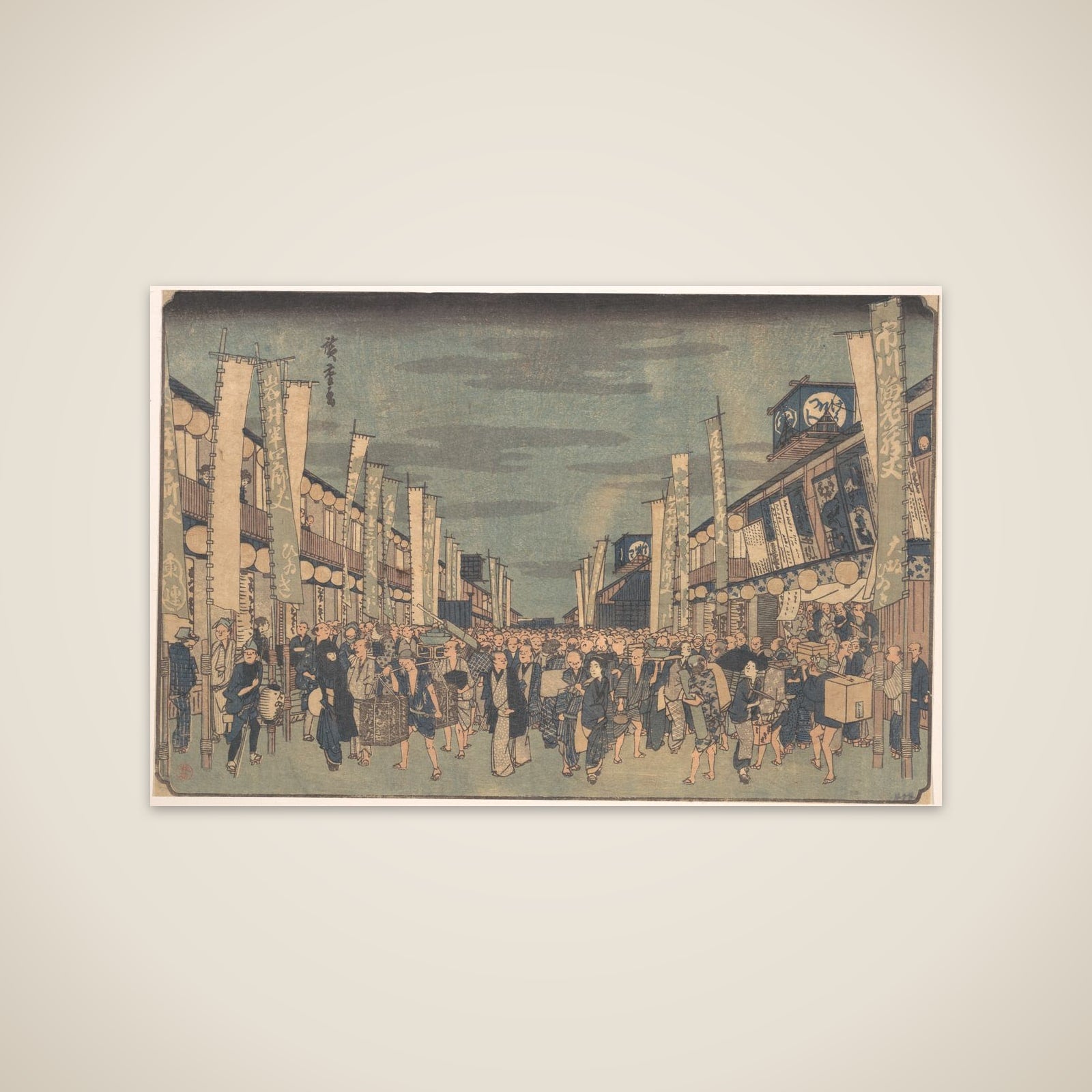 Picture of the Theatres in Sakai Cho unframed print