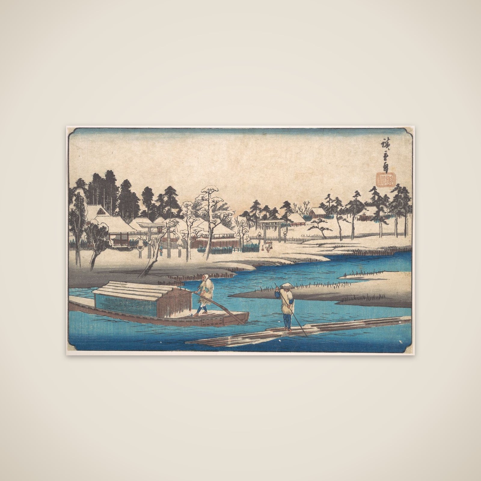 Clearing Weather after Snow at Massaki unframed print