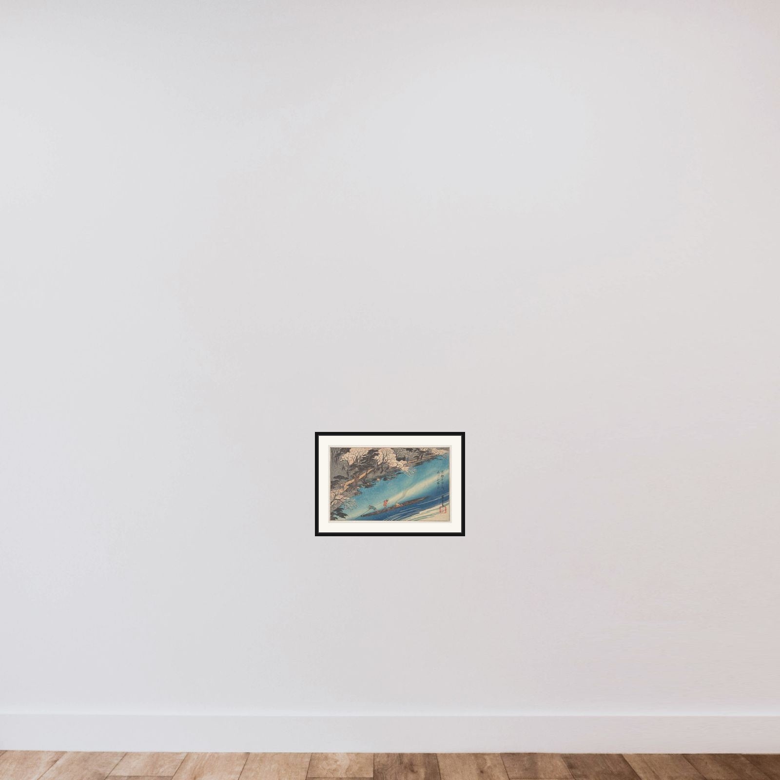 Arashiyama Manka framed — shown to scale
