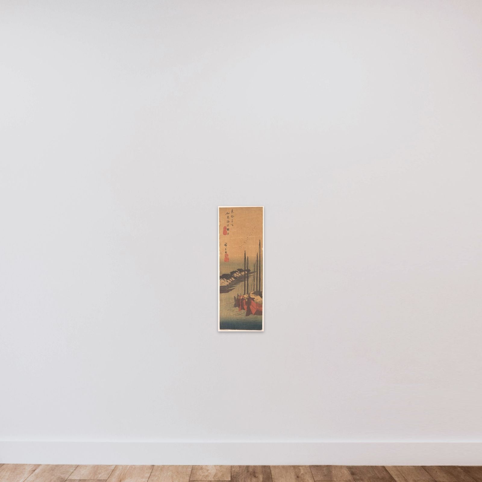 Tsukudajima no Oborozuki unframed — shown to scale