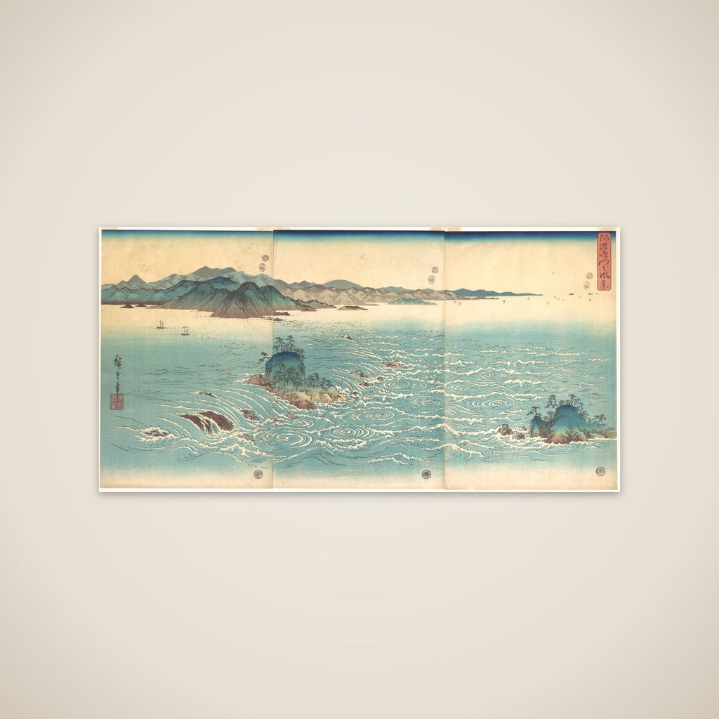 Rapids at Naruto unframed print
