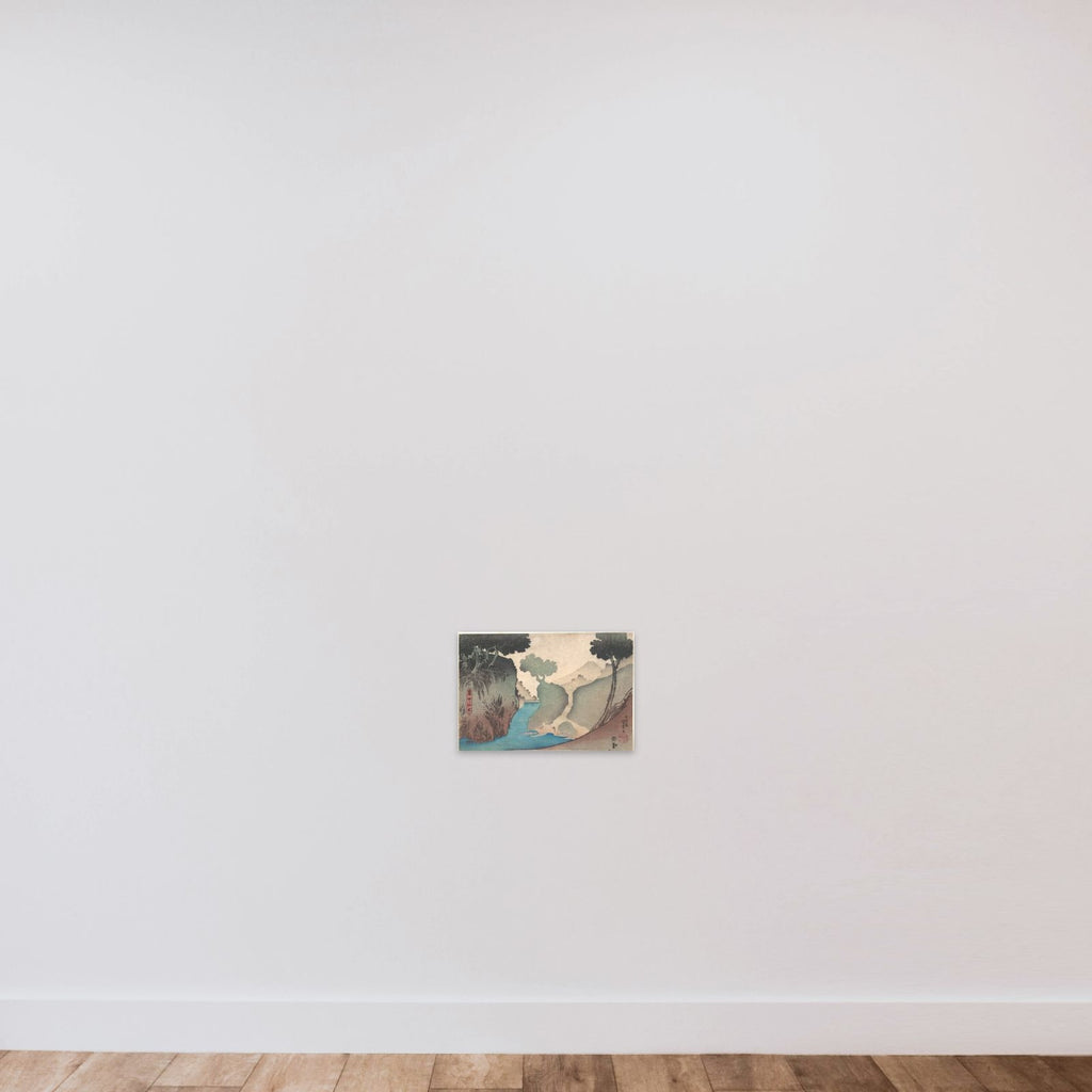 Landscape in the Mist unframed — shown to scale