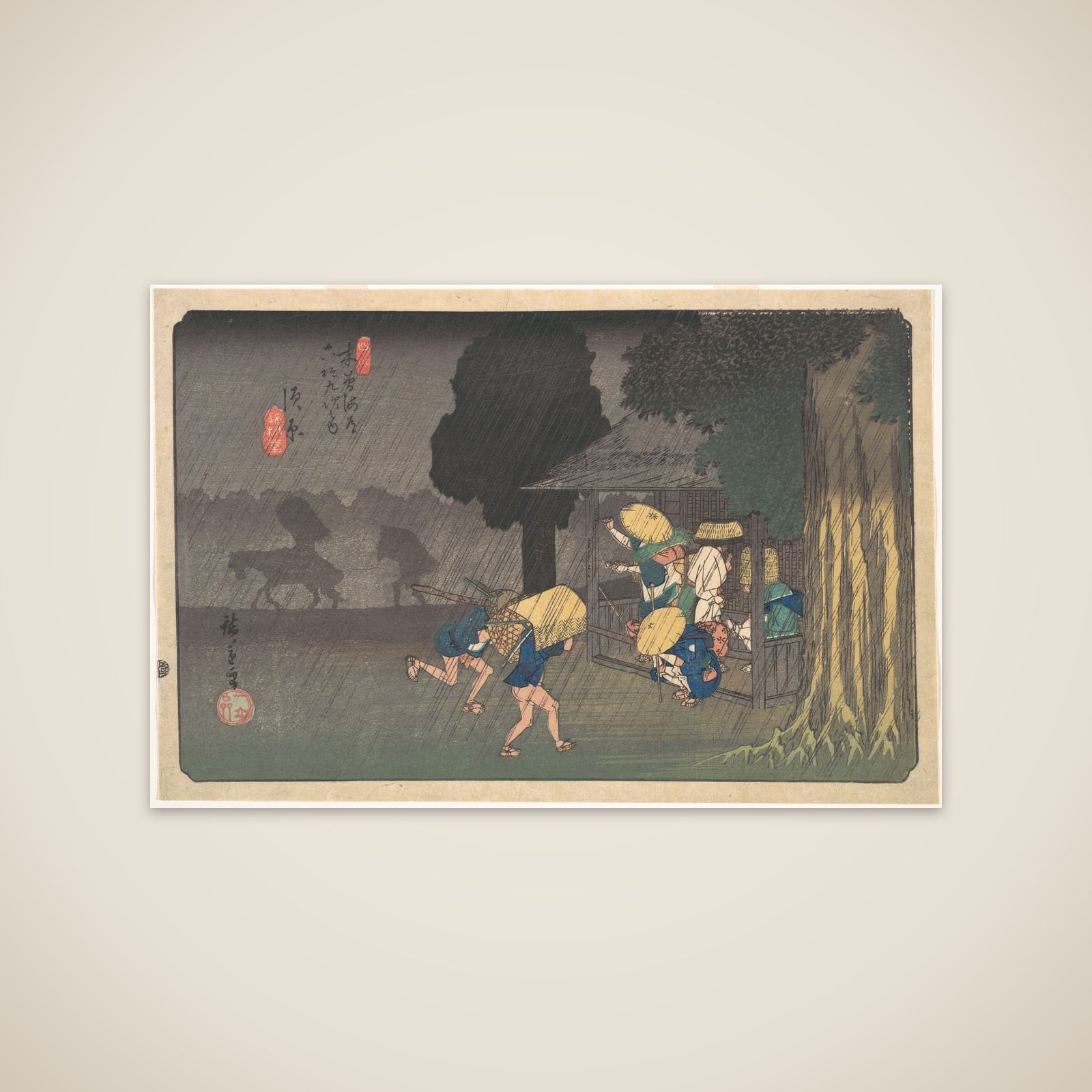 Suhara, from The Sixty-nine Stations of the Kisokaidō unframed print