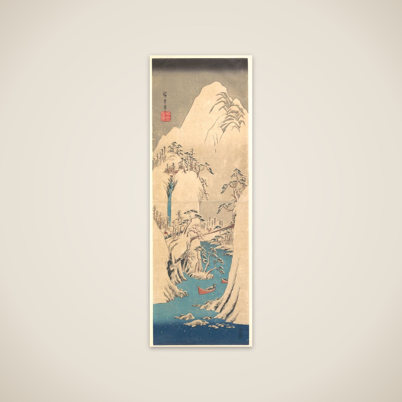Snowy Gorge unframed print