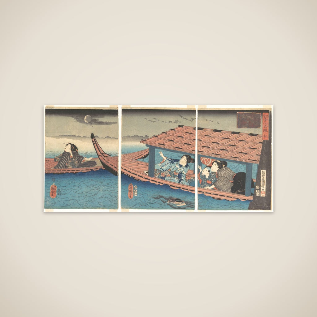 Autumn, from the series Women’s Pleasures of the Four Seasons unframed print