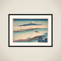 Fuji—The Tama River, Musashi Province, from the series Thirty-six Views of Mount Fuji (Fugaku sanjūrokkei) framed