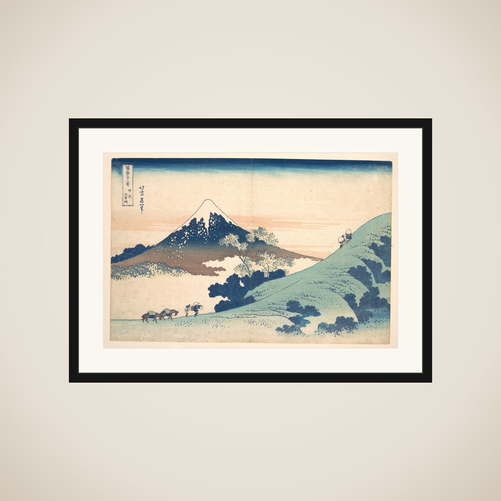 Fuji from Inume (?) Pass framed