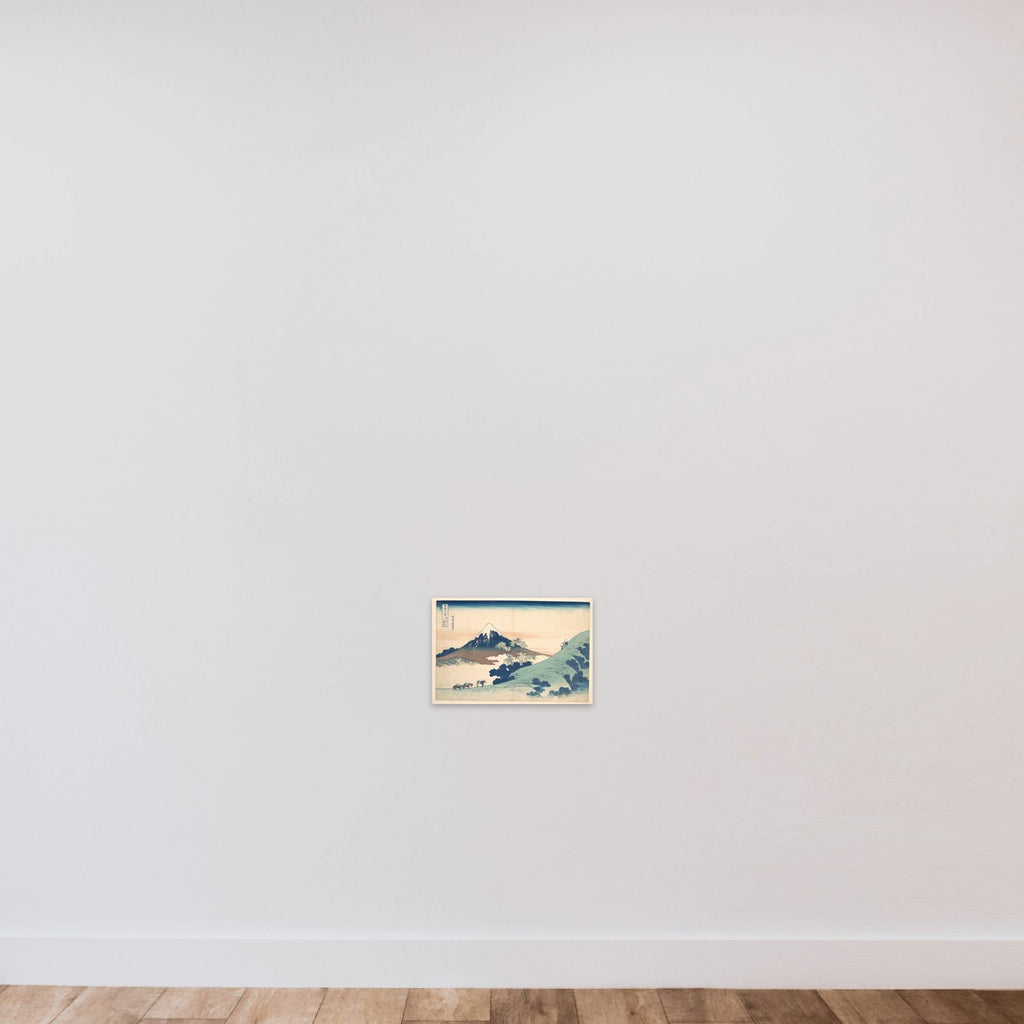 Fuji from Inume (?) Pass unframed — shown to scale