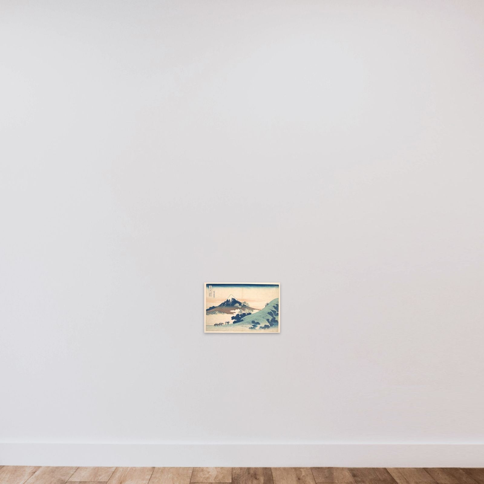 Fuji from Inume (?) Pass unframed — shown to scale