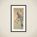 Pheasant with Chrysanthemums framed