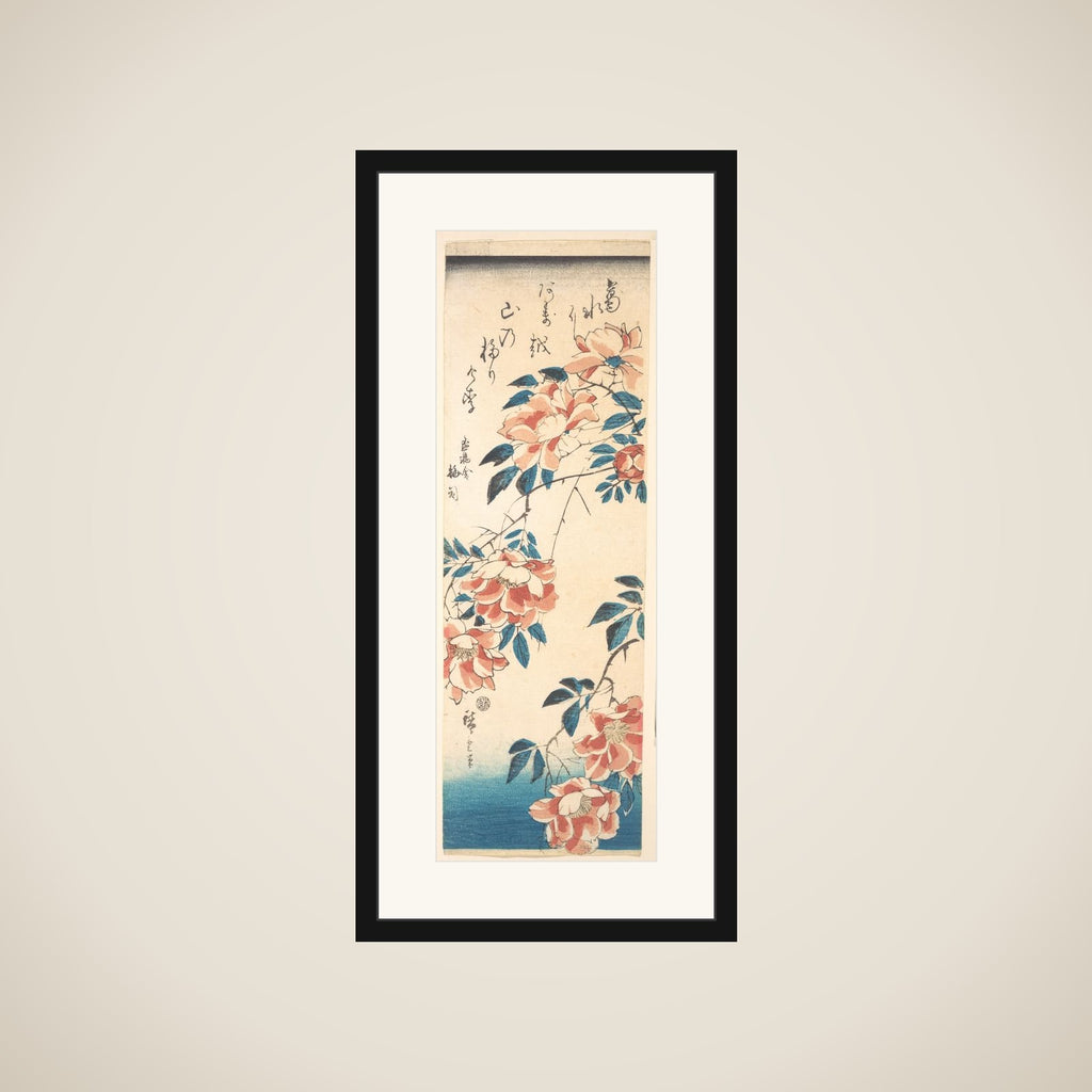 Rose framed