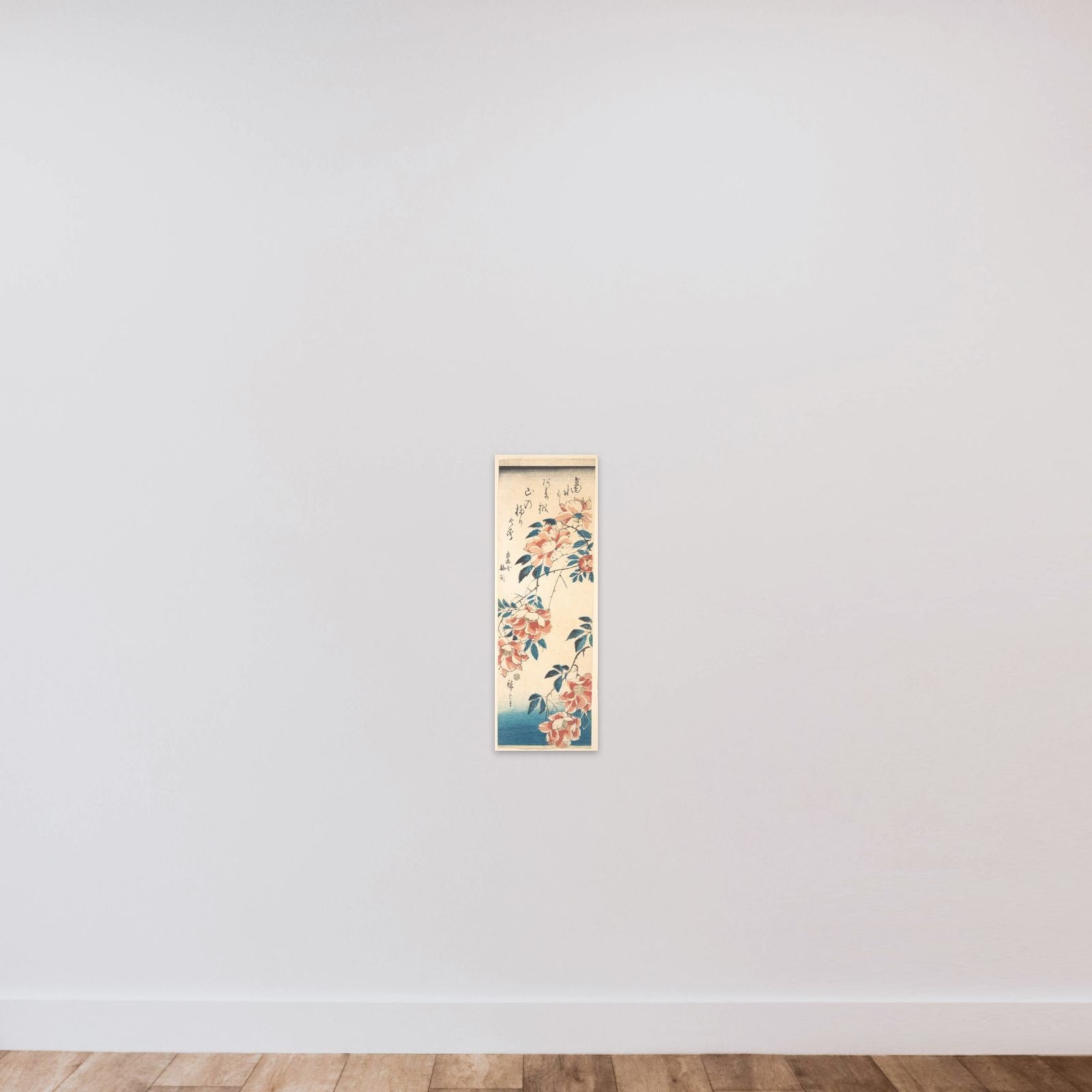Rose unframed — shown to scale