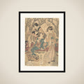 Three Women Dining Before a Group of Trees framed