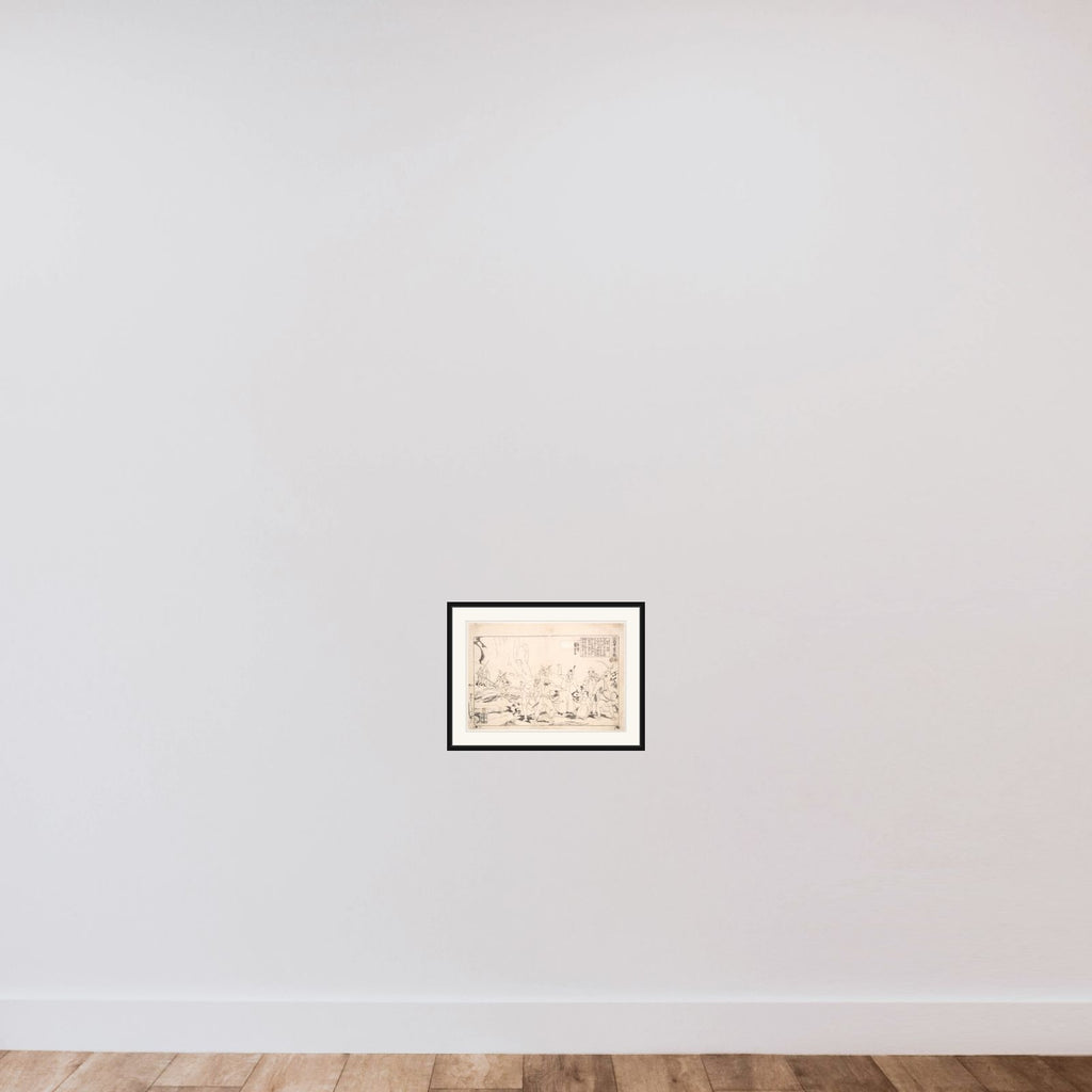 Two Brothers Zhang Xiao and Zhang Li framed — shown to scale