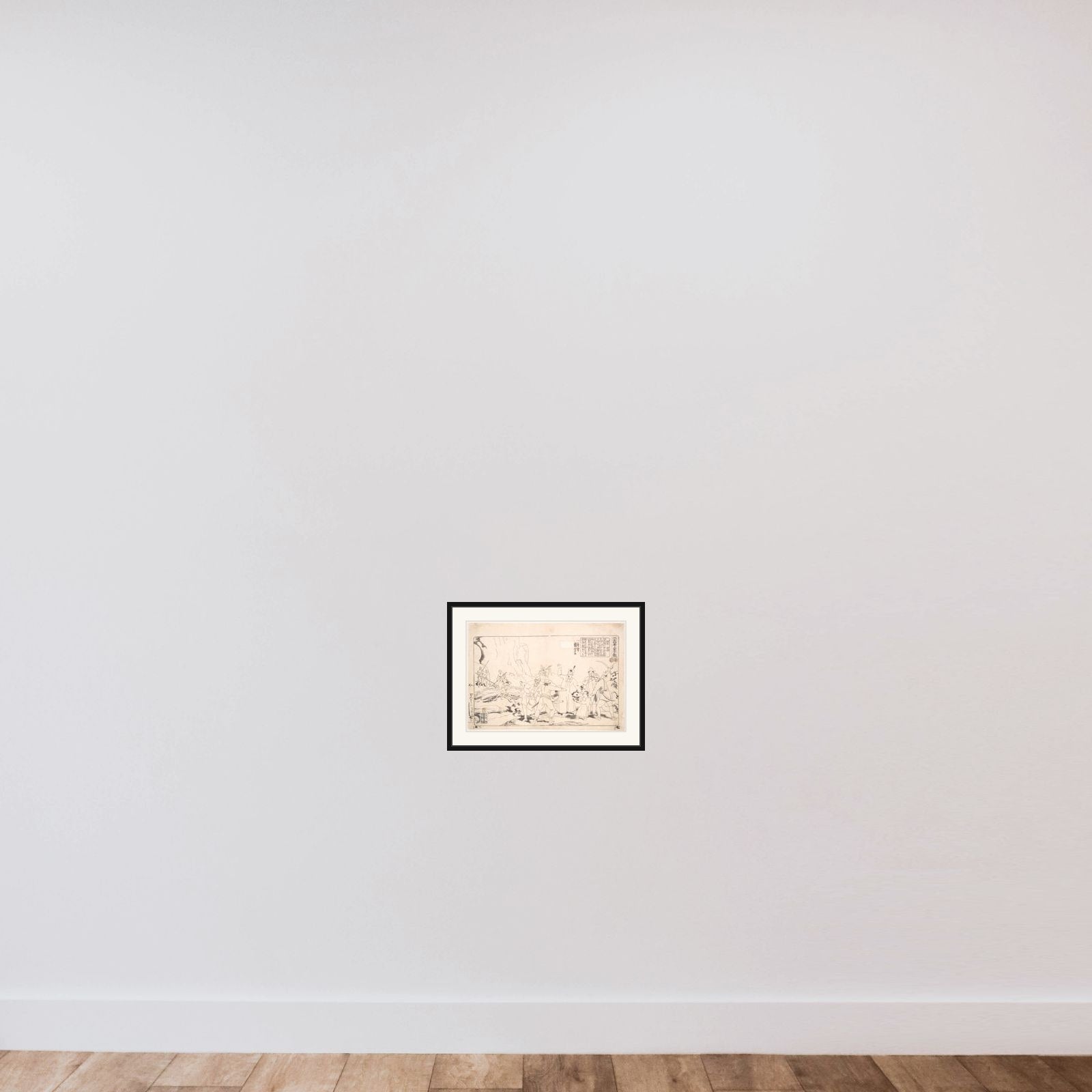 Two Brothers Zhang Xiao and Zhang Li framed — shown to scale