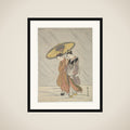 Two Women in a Storm framed