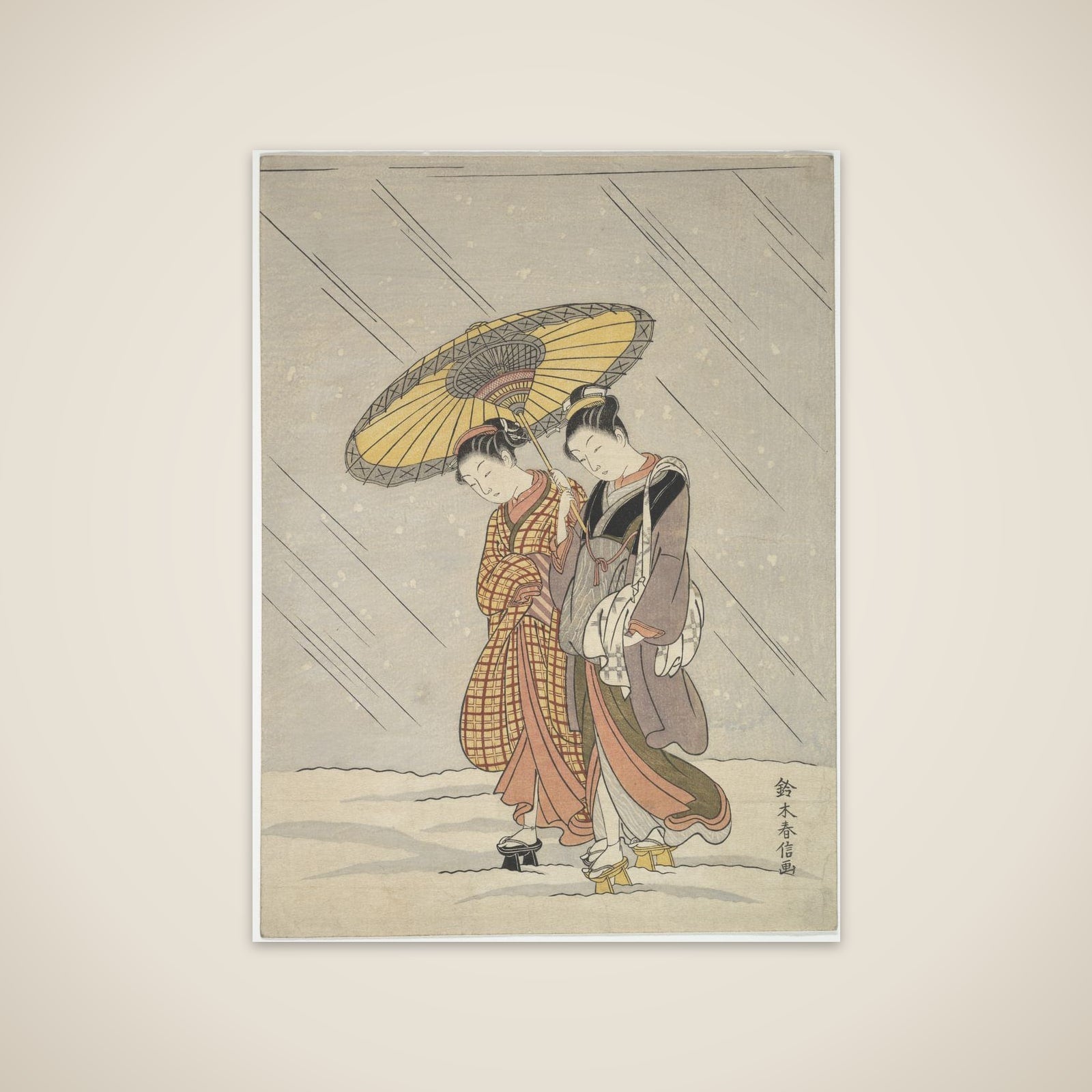 Two Women in a Storm unframed print