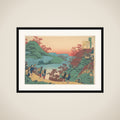 Poem by Sarumaru Dayū, from the series One Hundred Poems Explained by the Nurse (Hyakunin isshu uba ga etoki) framed