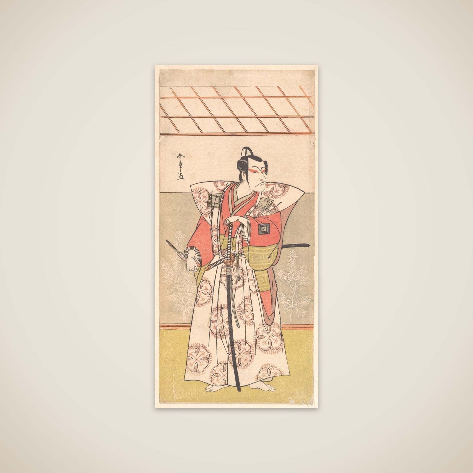 Ichikawa Danjuro V as a Samurai of High Rank unframed print