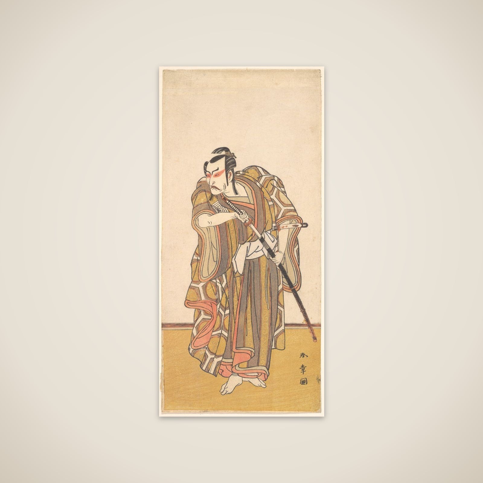 Kabuki Actor Ichikawa Danzō IV unframed print
