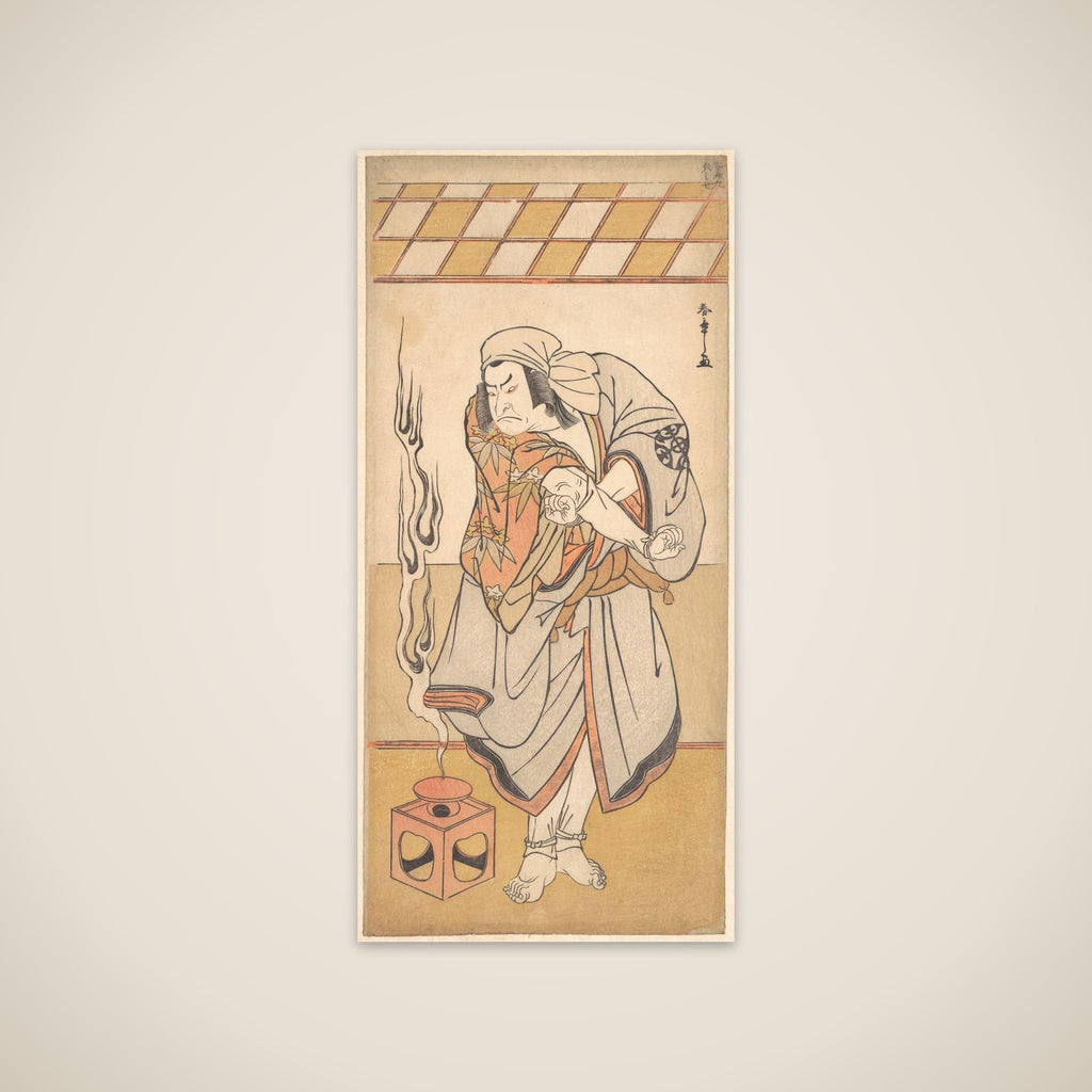 The First Nakamura Nakazo in the Role of Chinzei Hachiro in the Drama "Kite Kaeru nishiki no wakayagi" unframed print
