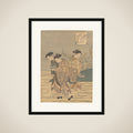 The Tama River at Ide, Yamashiro Province framed