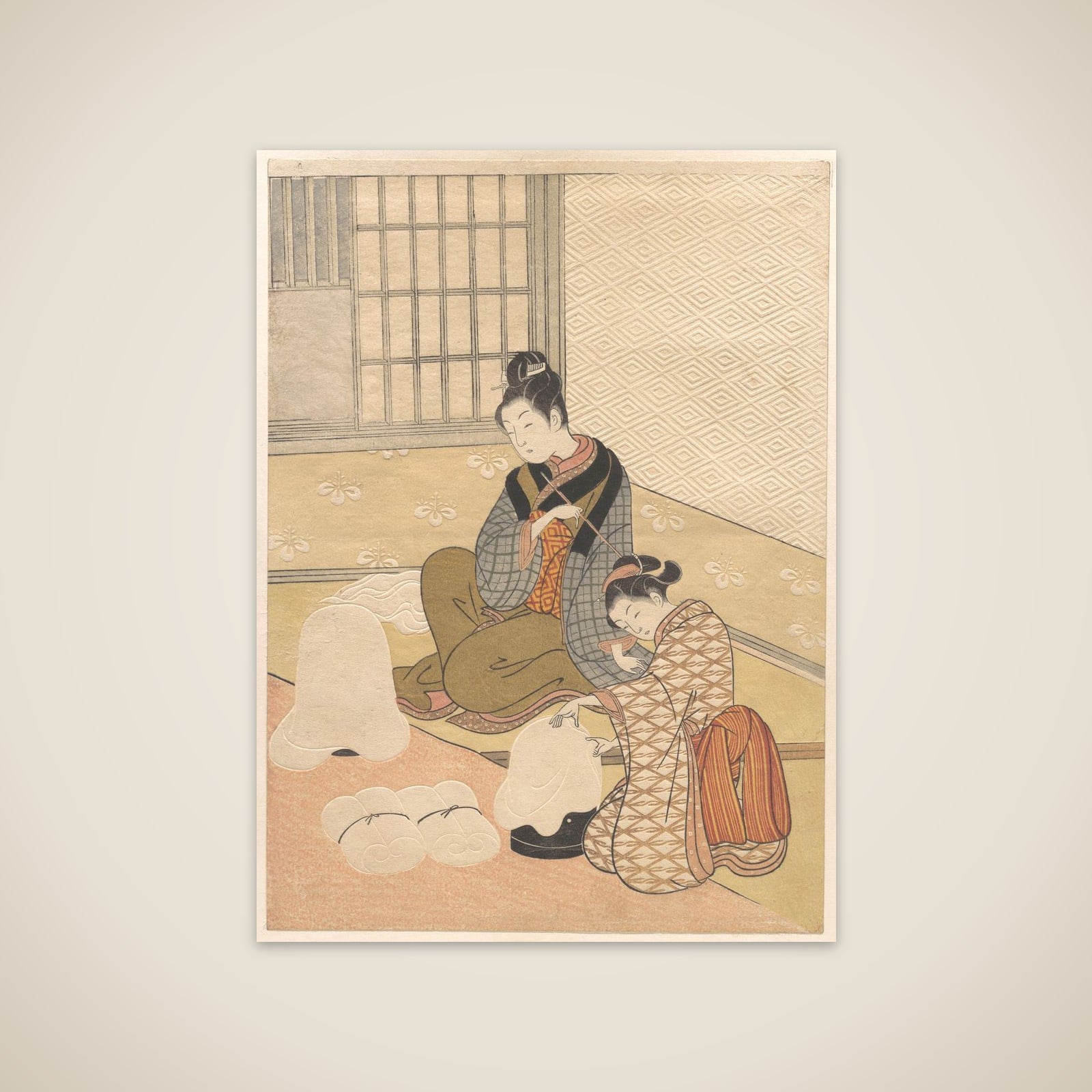 Evening Snow on the Heater unframed print