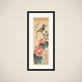 Sparrow and Hibiscus framed