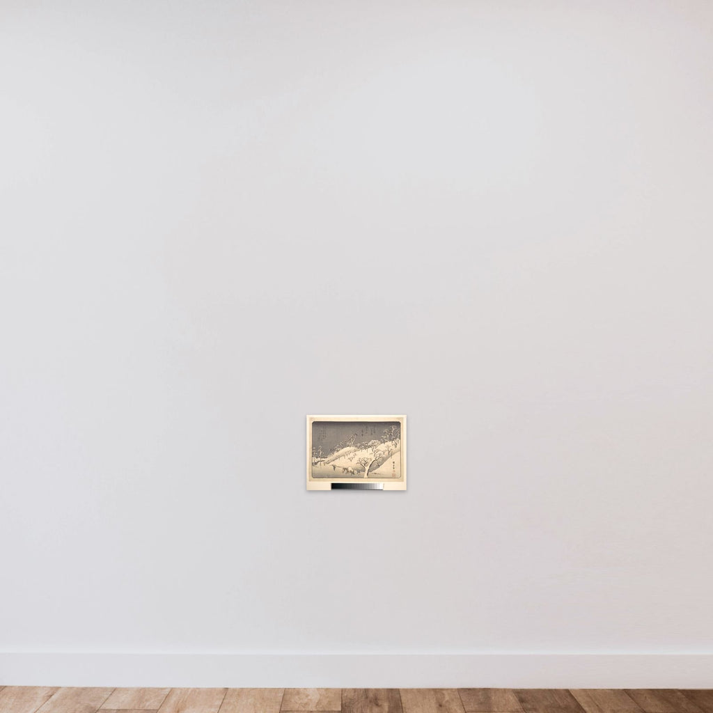 Asukayama in Evening Snow unframed — shown to scale