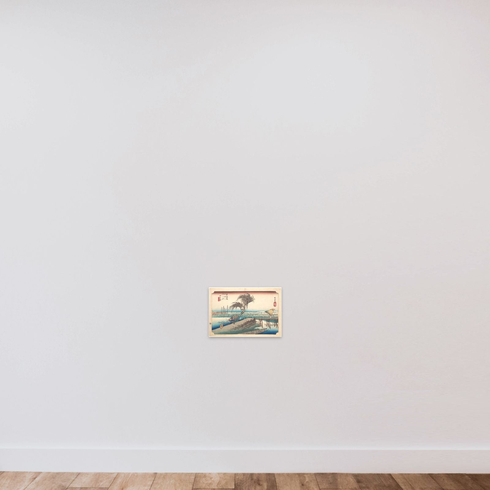 Mie River at Yokkaichi unframed — shown to scale