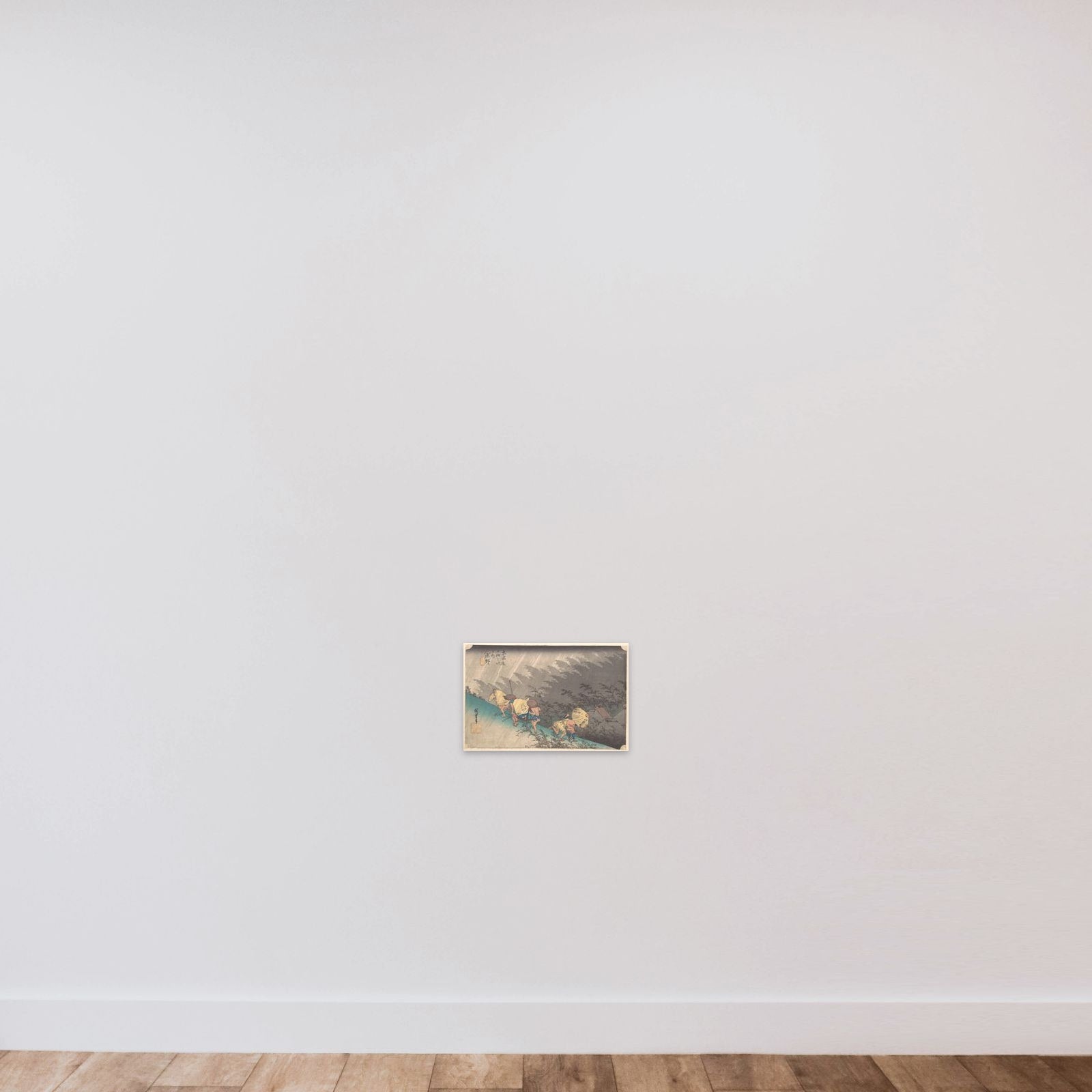 Shower at Shōno unframed — shown to scale