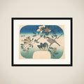 Clematis and Bird framed