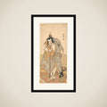 The actor Nakamura Nakazo as a rokuju-rokubu (pilgrim to Buddhist temple) framed