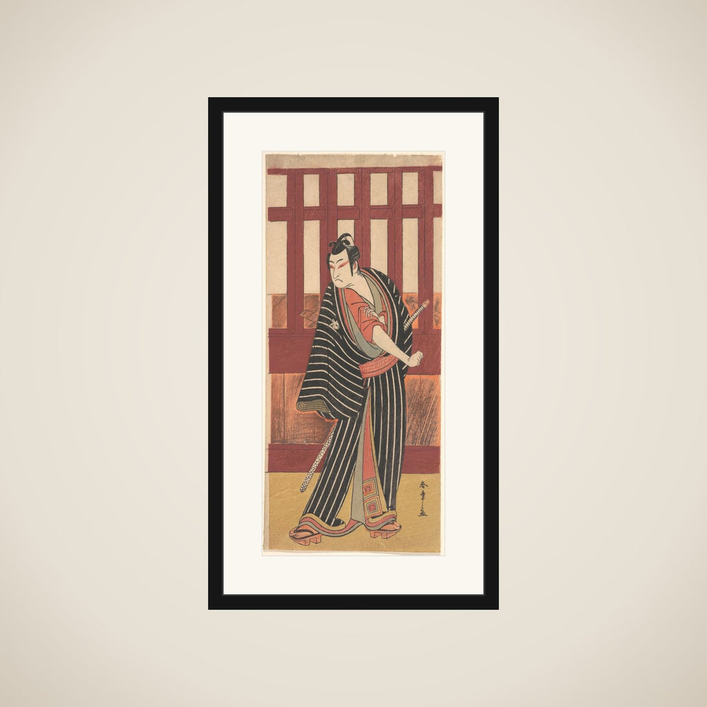 The Second Ishikawa Monosuke in the Role of Karigane Bunshichi framed