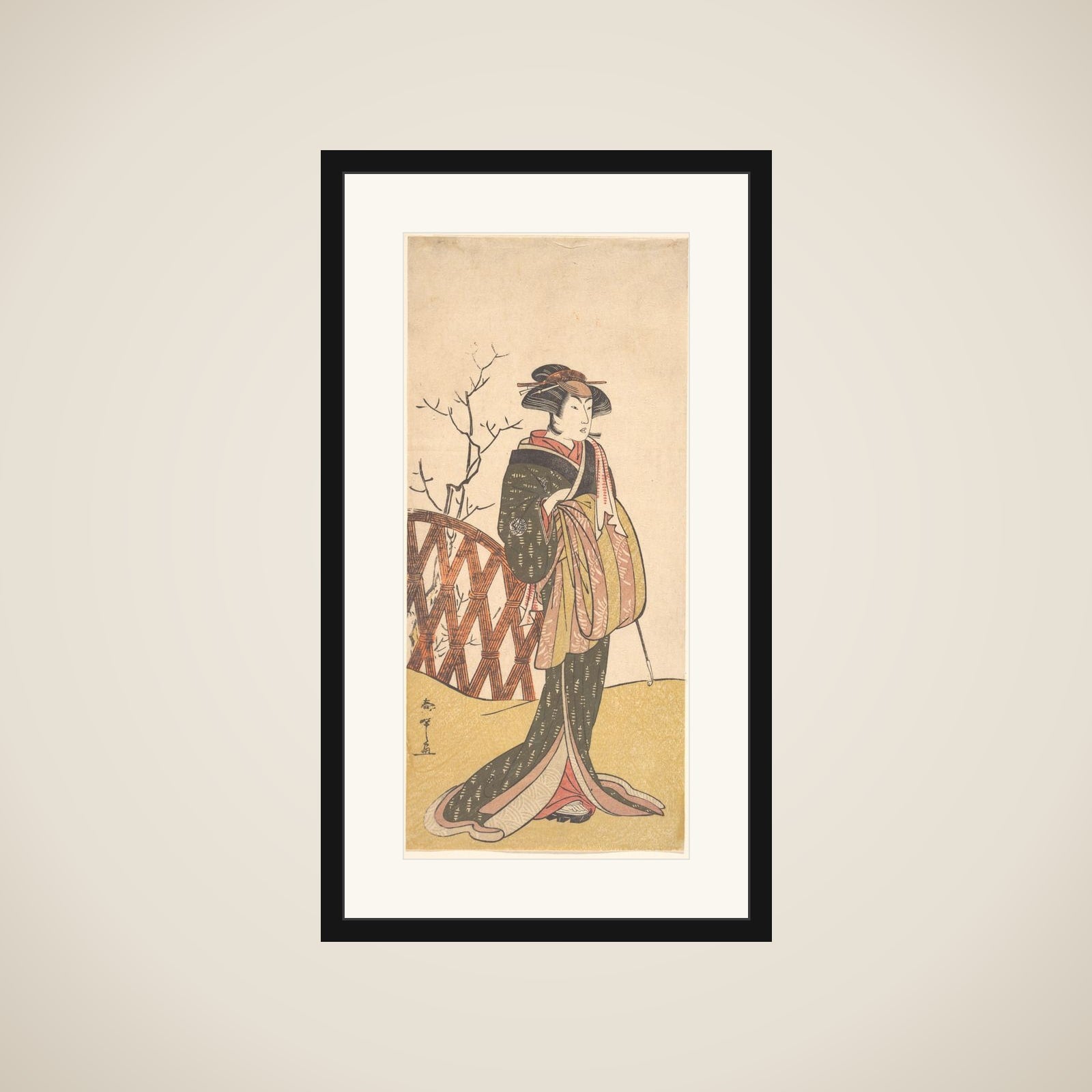Nakamura Rikō framed