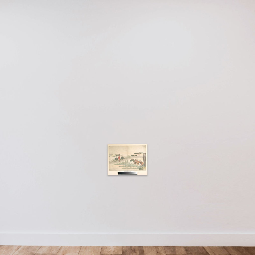 Spring in the Rice Fields unframed — shown to scale