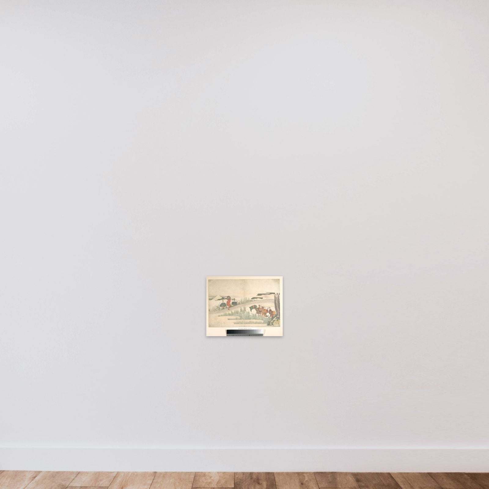 Spring in the Rice Fields unframed — shown to scale