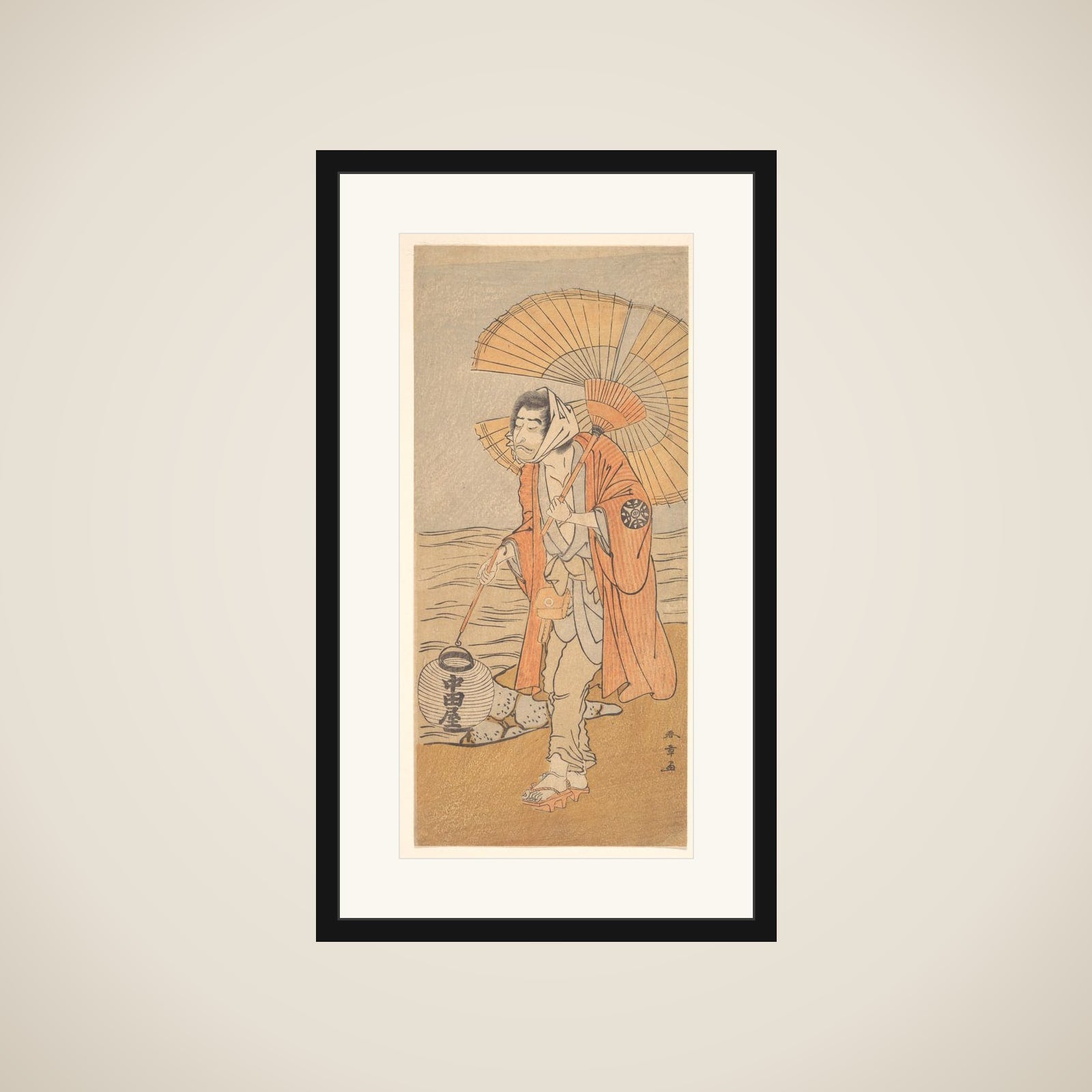 The Actor Nakamura Nakazo I framed